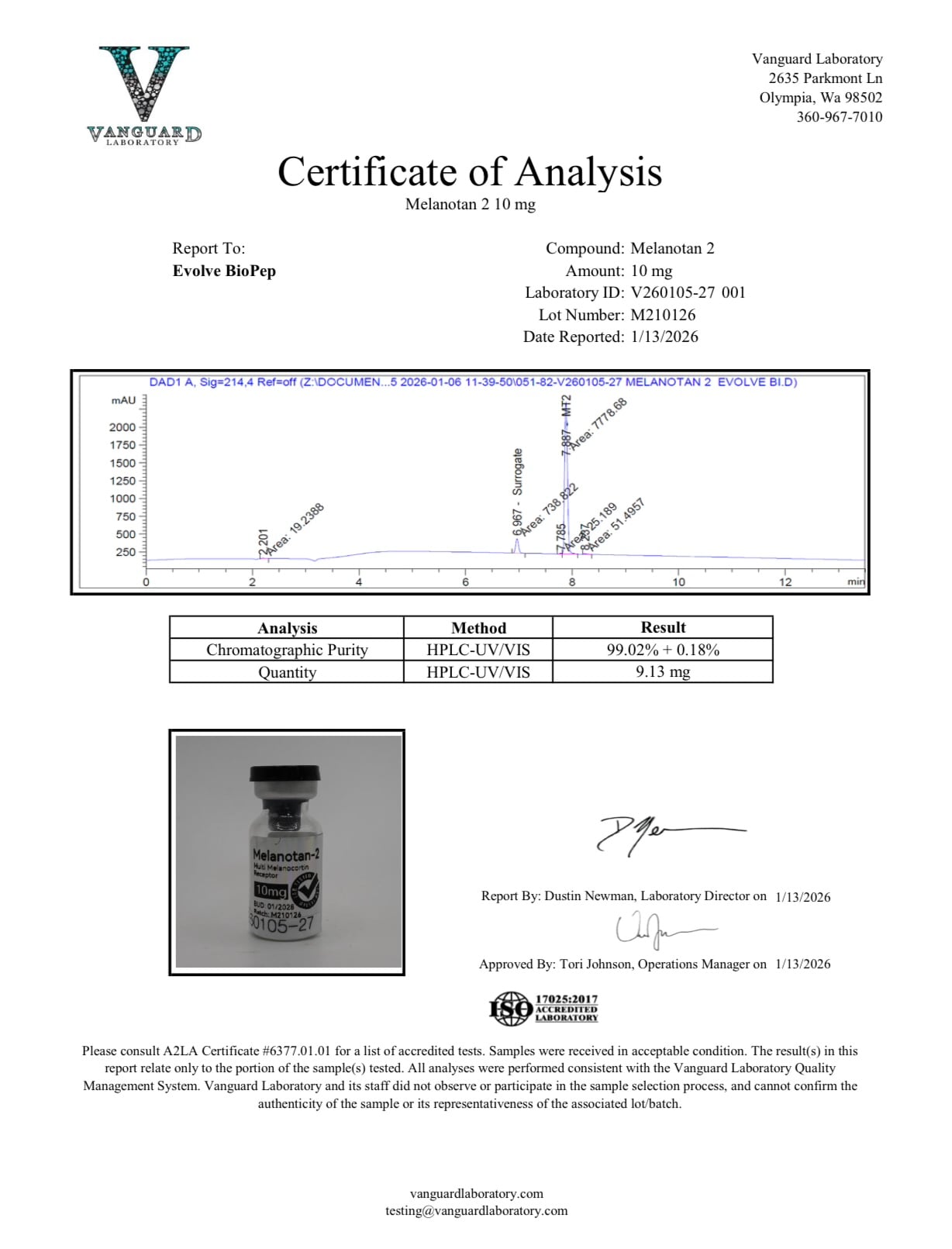 Melanotan-2 10mg Research Peptide - Image 2