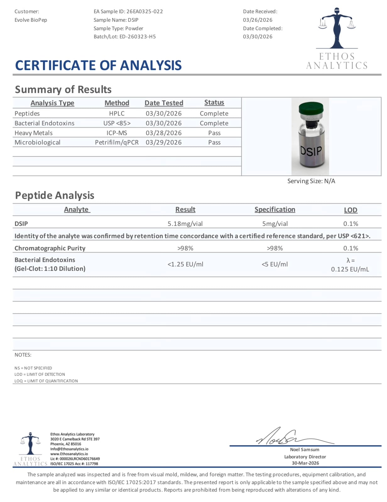 DSIP 5mg Research Peptide - Image 2